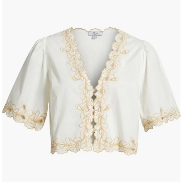 NEW RAILS cataluna top in white NWT SZ L - Picture 1 of 11